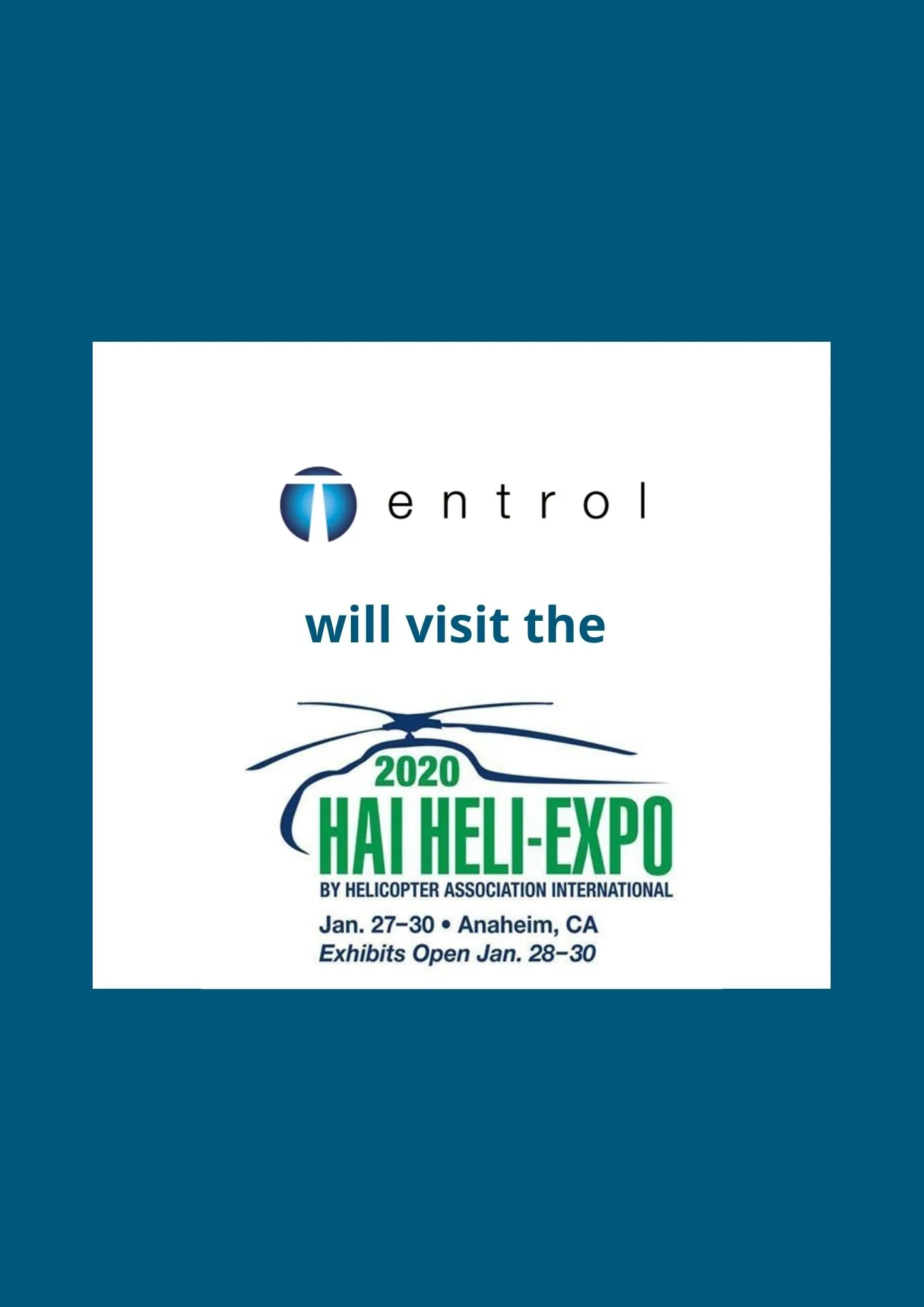 Visit us at the HAI HELI EXPO 2020 - Entrol | Flight simulators ...