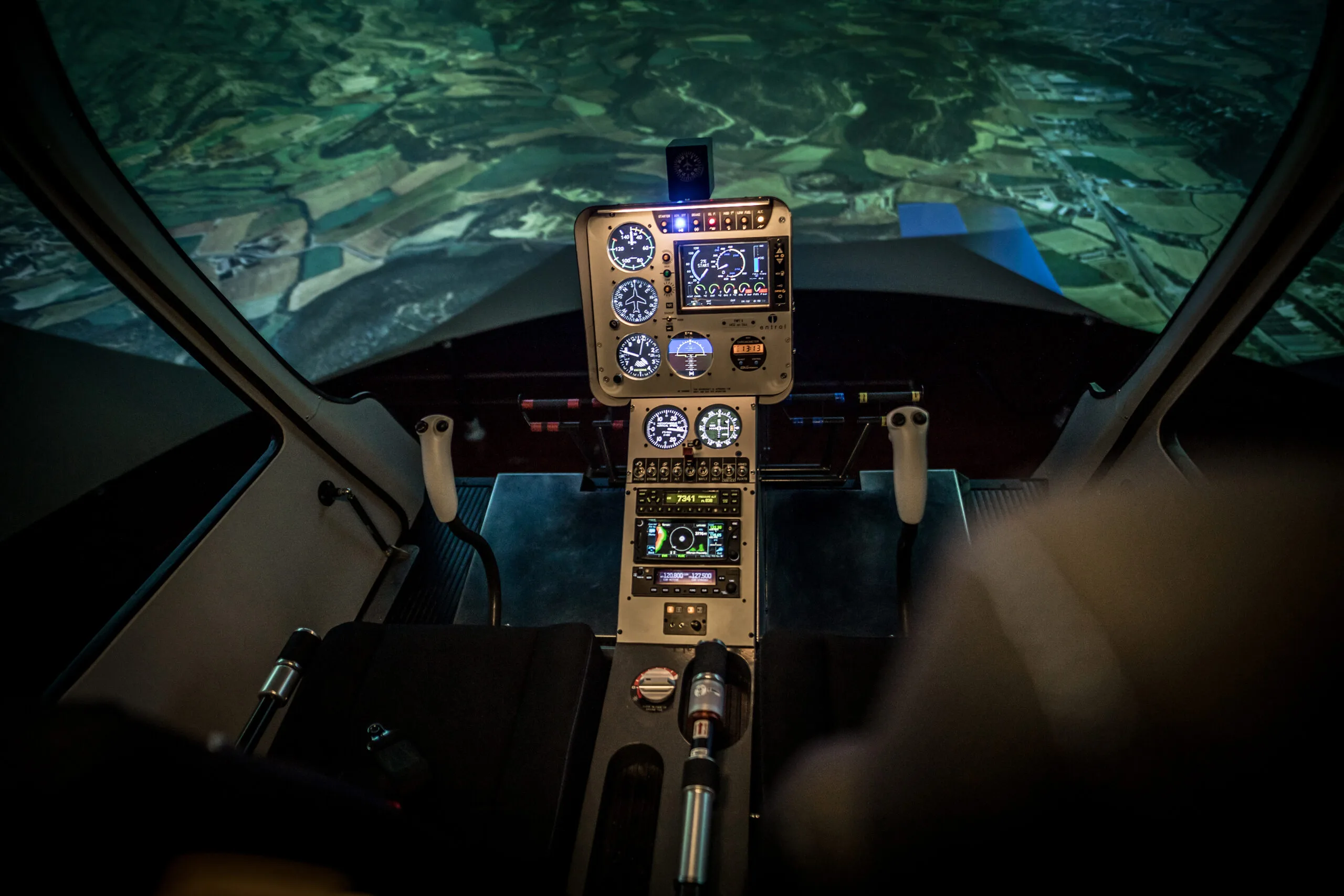 Cabri G2 simulator cockpit