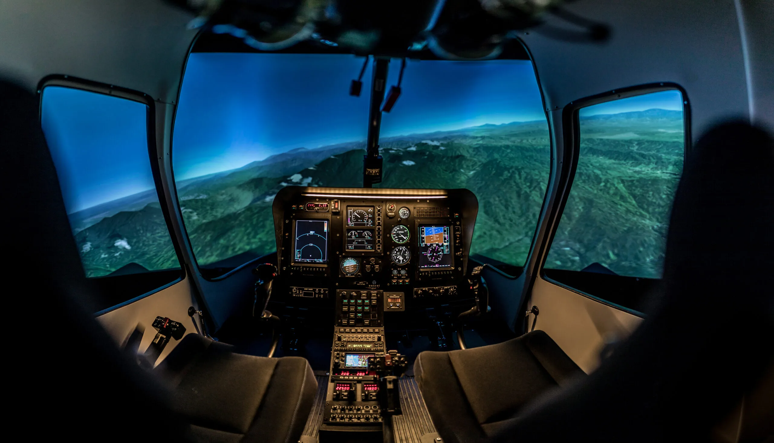 H120 simulator cockpit